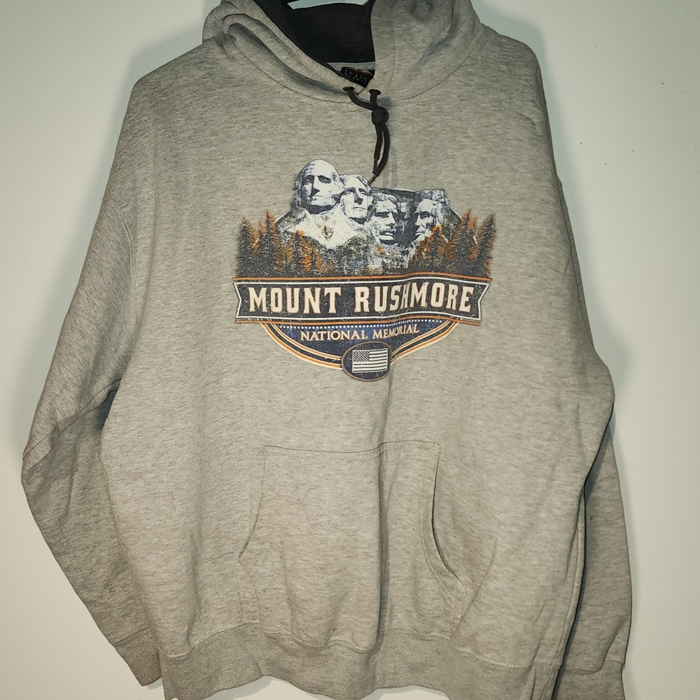 Mount Rushmore Gray Hoodie